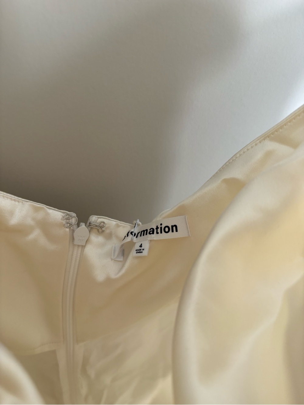 Reformation Ivory Satin Slip Gown - Picture 5 of 11